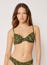 Balconette Swimsuit Top Natural Tie-Dye