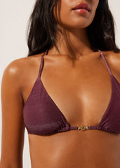 Triangle Swimsuit Top Golden Glow