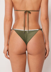 Laced Brazilian Swimsuit Bottom Refined Shine