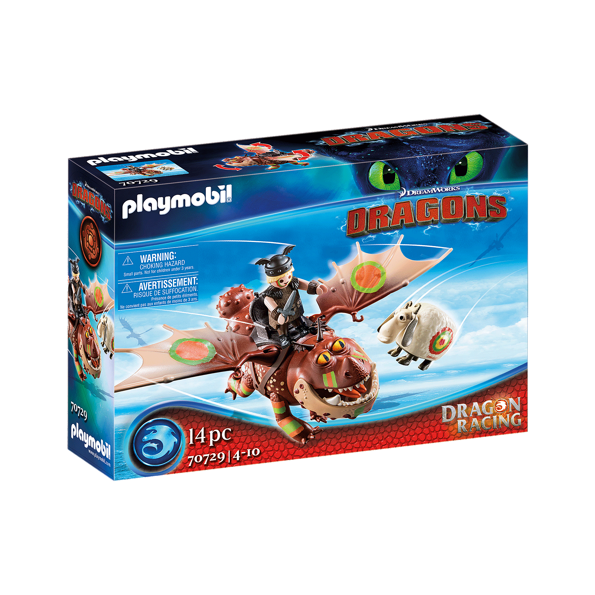 Playmobil 70729 Dragons - Dragon Racing: Fischbein und Fleischklops