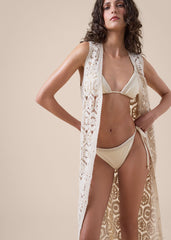 Crocheted Maxi Gilet