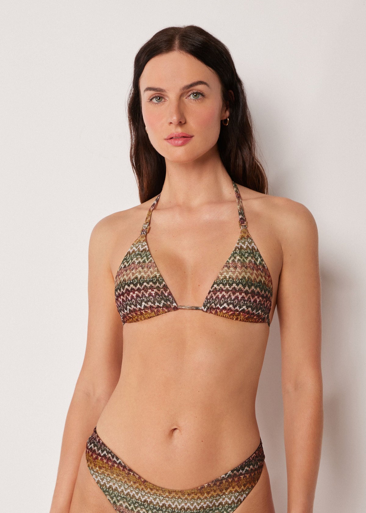 Triangle Swimsuit Top Elegant Ethnic