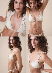 Triangle Swimsuit Top Silky Twist