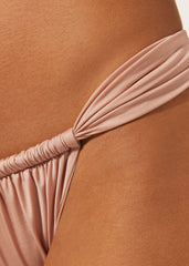 String Brazilian Swimsuit Bottom Shiny Satin