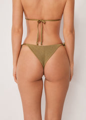 Laced Brazilian Swimsuit Bottom Sophisticated Shine