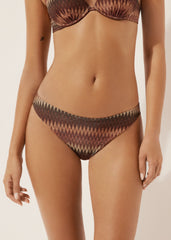 Golden Chevron Swimsuit Bottoms