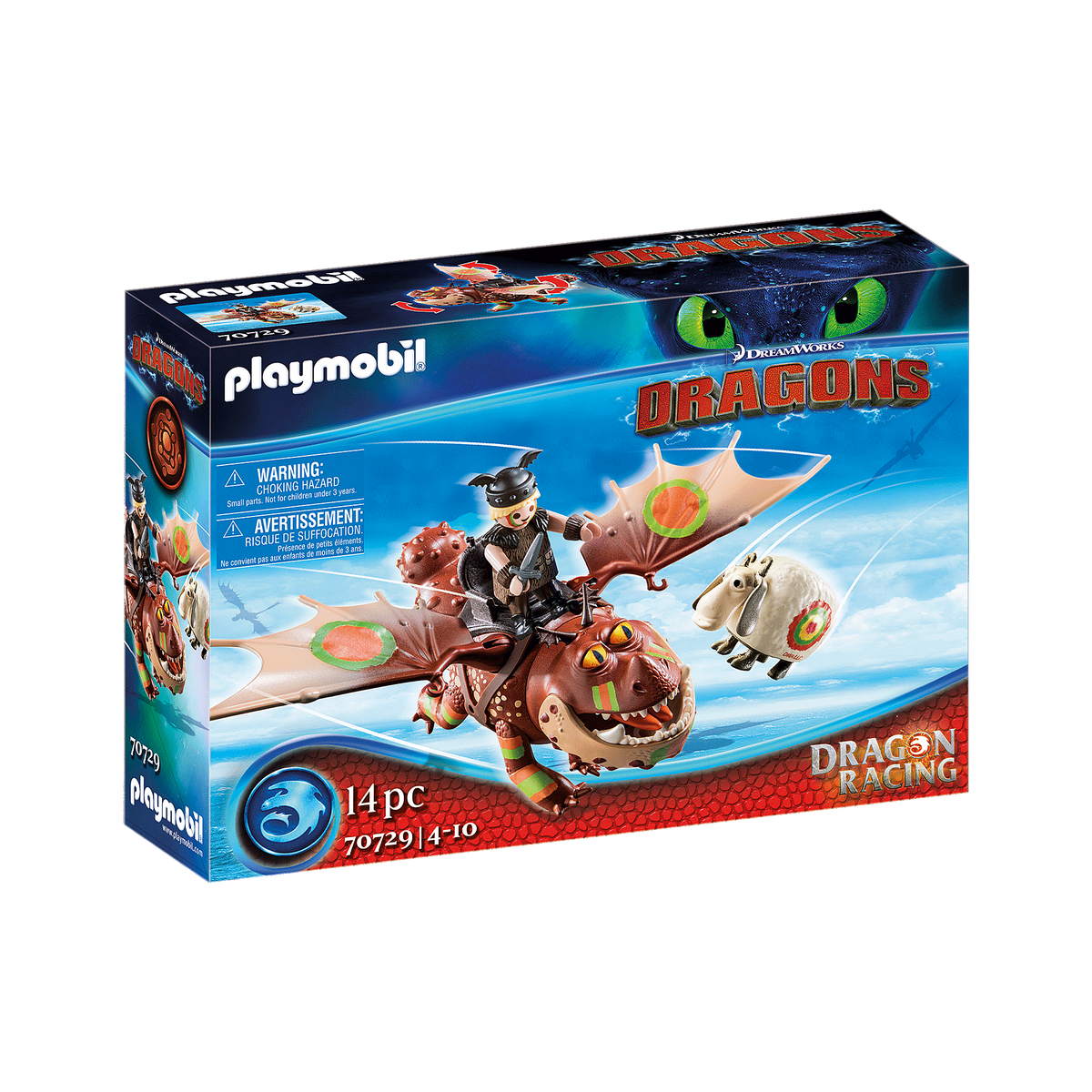 Playmobil 70729 Dragons - Dragon Racing: Fischbein und Fleischklops