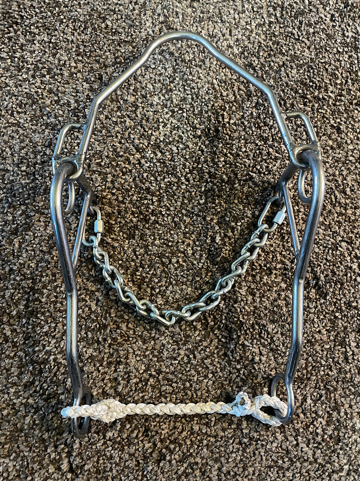 Reinsman Steel Nose Hackamore with 8 inch shanks